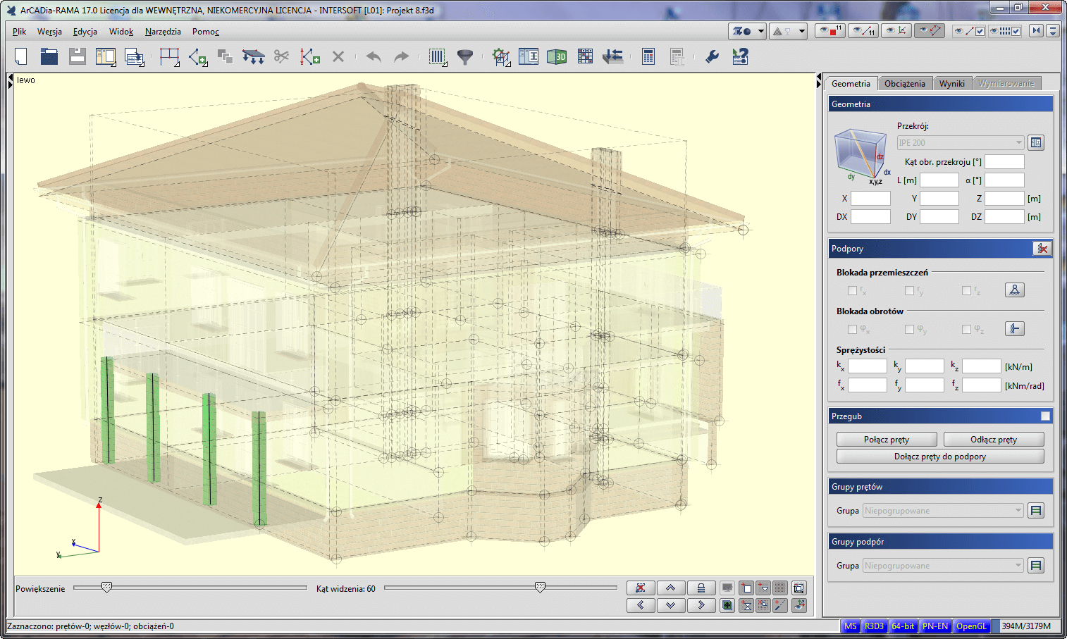 Aktualizacja R3D3-Rama 3D z wersji 18 do 19 | INTERsoft program CAD